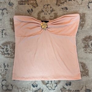 Light pink Strapless Top